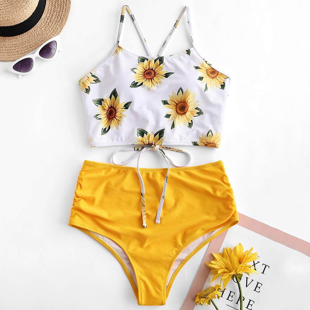 Sunflower Bikini Swimsuit – Sougirassol